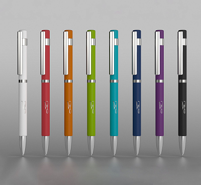 Ручка шариковая "Mars", покрытие soft touch, красный