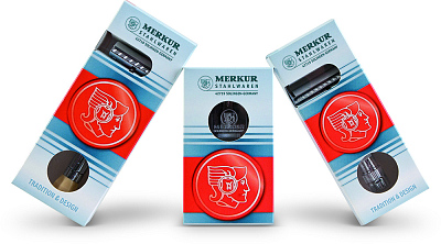 Cтанок Т-образный для бритья MERKUR 34C, глянцевое хромированное покрытие, прямой срез, закрытый гребень, короткая ручка, лезвие в комплекте (1 шт)