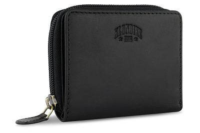 Бумажник KLONDIKE RUSH «Dana», натуральная кожа в черном цвете, 11 х 9 х 2,5 см