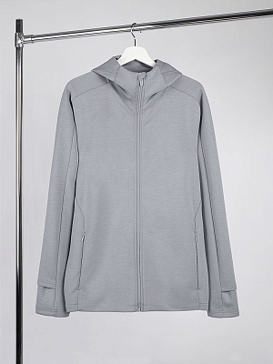 Куртка с капюшоном унисекс Begi, серая (Серый)