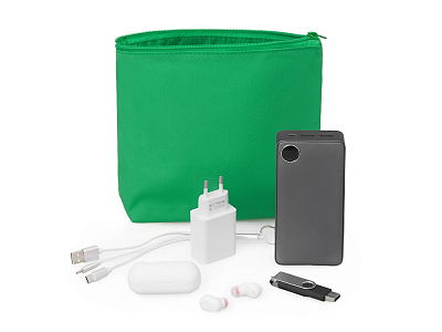 Органайзер для электроники и проводов Amalia (Зеленый)