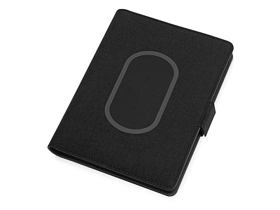 Органайзер с беспроводной зарядкой Powernote, 5000 mAh (Тёмно-серый)