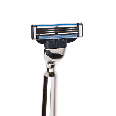 Бритвенный набор Mondial: станок, помазок, чаша, подставка; отполированный никель