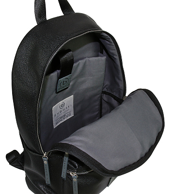 Рюкзак BUGATTI Moto D 13'', чёрный, полиуретан, 32х16х40 см, 14 л