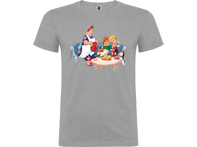 Футболка Карлсон мужская (Серый меланж)