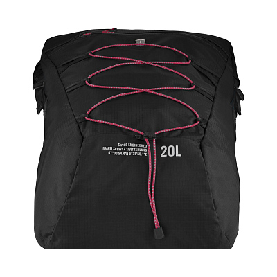 Рюкзак VICTORINOX Altmont Active L.W. Rolltop Backpack, чёрный, 100% нейлон, 30x19x46 см, 20 л