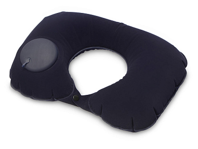 Подушка для путешествия с помпой Push (Тёмно-синий)