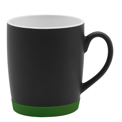 Кружка Make Me To Go, чёрная/бутылочно- зелёная (Чёрный/бутылочно зелёный)