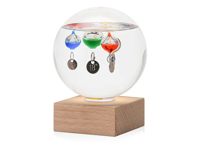 Термометр Galileo (Прозрачный, натуральный, зеленый, красный, синий)