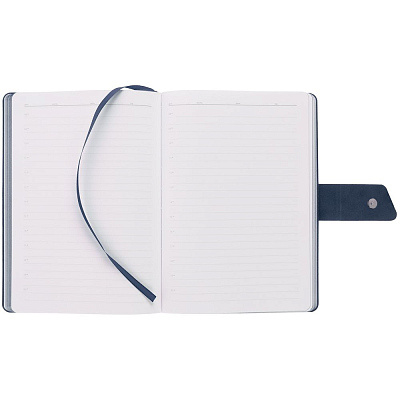 Ежедневник Boom, недатированный, черный с синим