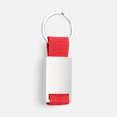 Брелок Inlet с тканевой вставкой  (Красный)