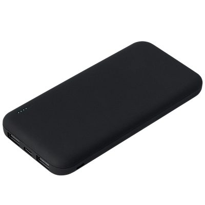 Внешний аккумулятор с подсветкой Luce 10000 mAh, черный (Чёрный)