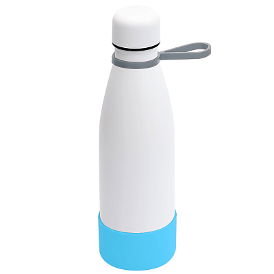 Термобутылка герметичная вакуумная Olivia To Go  (Белый/серый/бирюзовый)