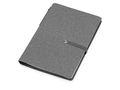 Блокнот А6 Write and stick с ручкой и набором стикеров (Серый)