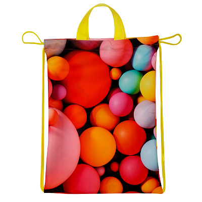 Сумка-рюкзак с полноцветной печатью, размер M (Красный)