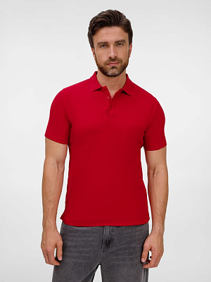 Рубашка поло унисекс Tervise, красная (Красный)