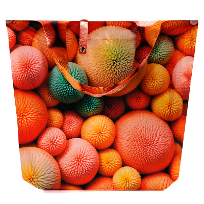 Сумка для покупок Лайт с полноцветной печатью (Оранжевый)