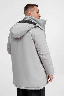 Куртка-парка унисекс Sfera, светло-серая