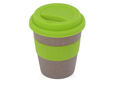 Стакан из бамбукового волокна Café (Серо-коричневый/зеленое яблоко)