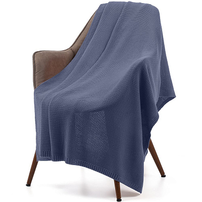 Плед Longview, серо-синий (сланец) (Серый)