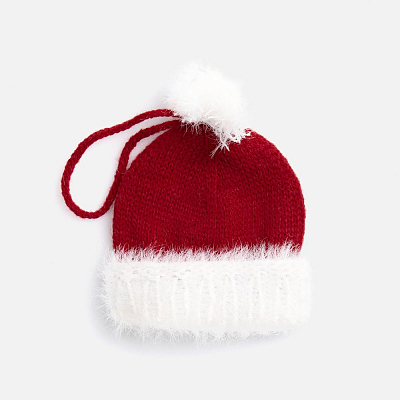 Подвеска на елку «Вьюжка», шапочка, красная (Красный)