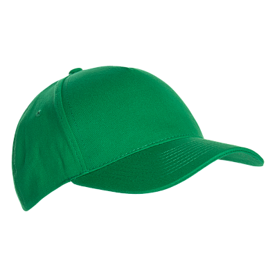 Бейсболка STAN 5 клиньев хлопок 150, 10L (Зелёный)