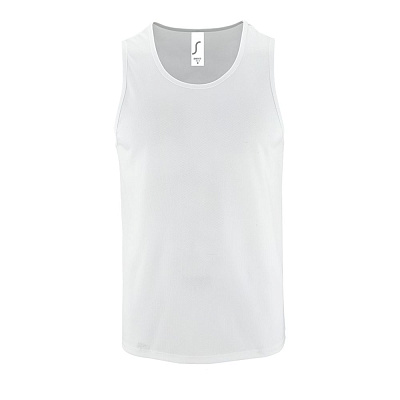 Майка мужская Sporty TT Men, белая (Белый)