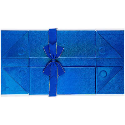 Коробка складная Gallant, M, белая с синим