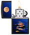 Зажигалка ZIPPO Moon Sunset с покрытием Black Light, латунь/сталь, чёрная, матовая, 38x13x57 мм - Фото 3