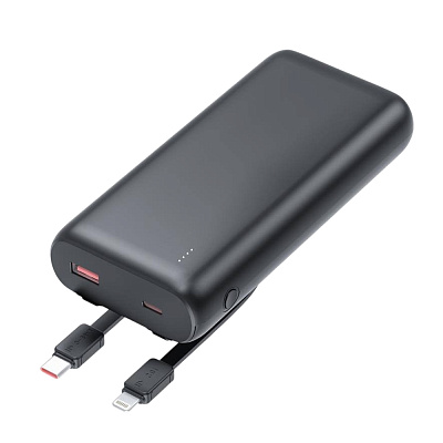 Внешний аккумулятор Goliath с быстрой зарядкой (до 22,5W), 20000 mAh, черный (Чёрный) Внешний аккумулятор Goliath с быстрой зарядкой (до 22,5W), 20000 mAh, черный (Чёрный)