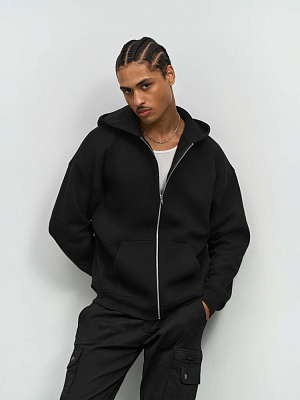 Толстовка унисекс на молнии Jelo, серый меланж