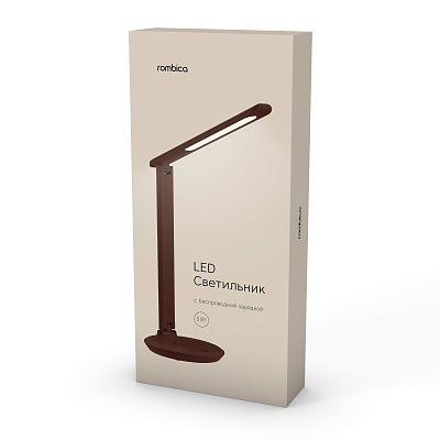 Настольный светильник с беспроводной ЗУ Rombica LED Faros, белый