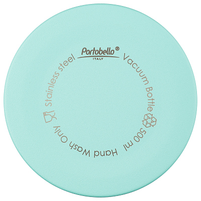 Термобутылка вакуумная герметичная Фреско (Fresco), аква (гладкое порошковое покрытие)