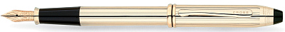 Перьевая ручка Cross Townsend. Цвет - золотистый. (Золотистый)