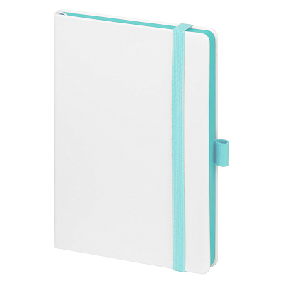 Ежедневник Арктик (Arctic) недатированный, белый/бирюзовый
