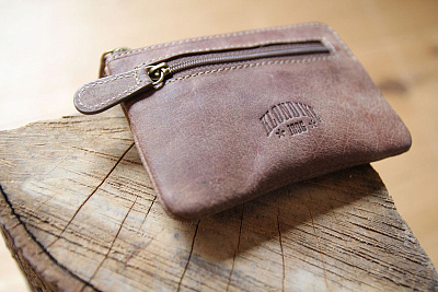 Ключница KLONDIKE «Tom», натуральная кожа в светло-коричневом цвете, 11 х 7,5 см