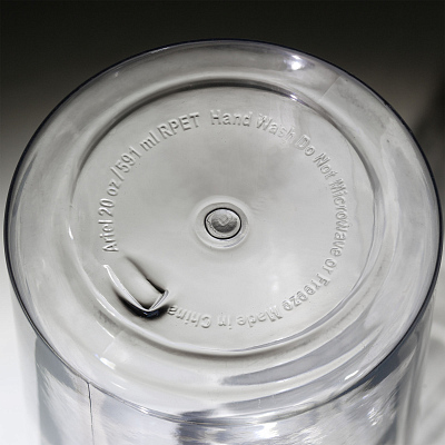 Бутылка для воды "Ариэль" 600 мл, черный