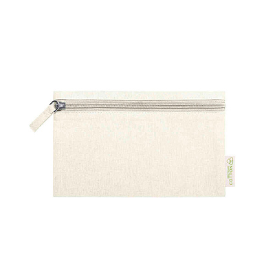 Косметичка HALGAR, рециклированный хлопок (Бежевый)