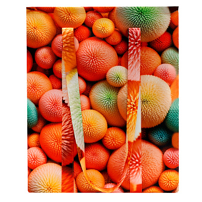 Сумка для покупок Хэнди с полноцветной печатью, размер M (Оранжевый)