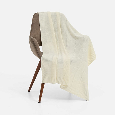 Плед Quadrisma  (молочный) (Белый)