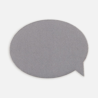 Наклейка тканевая Lunga Bubble, M, серая (Серый)