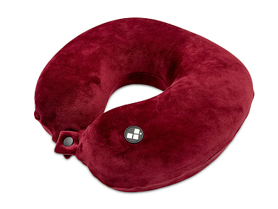 Подушка для путешествий с эффектом памяти Drowsy (Бордовый)