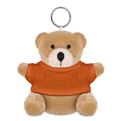 Медведь плюшевый на брелоке (Оранжевый)