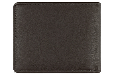 Портмоне BUGATTI Banda, с защитой данных RFID, коричневое, кожа козы/полиэстер, 10,5х2х8,3 см