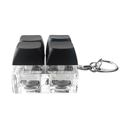 Брелок Press Anti Stress с LED подсветкой, черный (Чёрный)