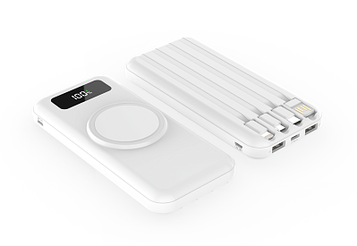 Внешний аккумулятор Authority с беспроводной зарядкой, 10000 Mah  (Белый)