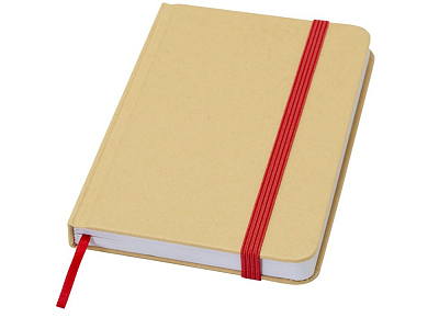 Блокнот А6 Reed (Натуральный/красный)