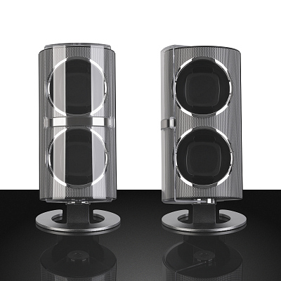 Шкатулка для часов с подзаводом, черный (Чёрный)