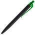 Ручка шариковая Prodir QS01 PRT-T Soft Touch, черная с зеленым - Фото 3