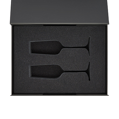 Ложемент под 2 бокала для шампанского в среднюю коробку-трансформер (арт. 695721) (Серый)